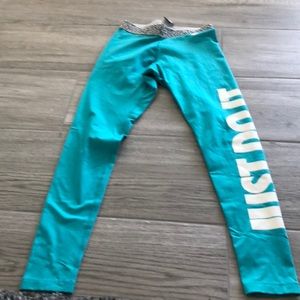 Nike Dri-fit Neon turquoise workout pants